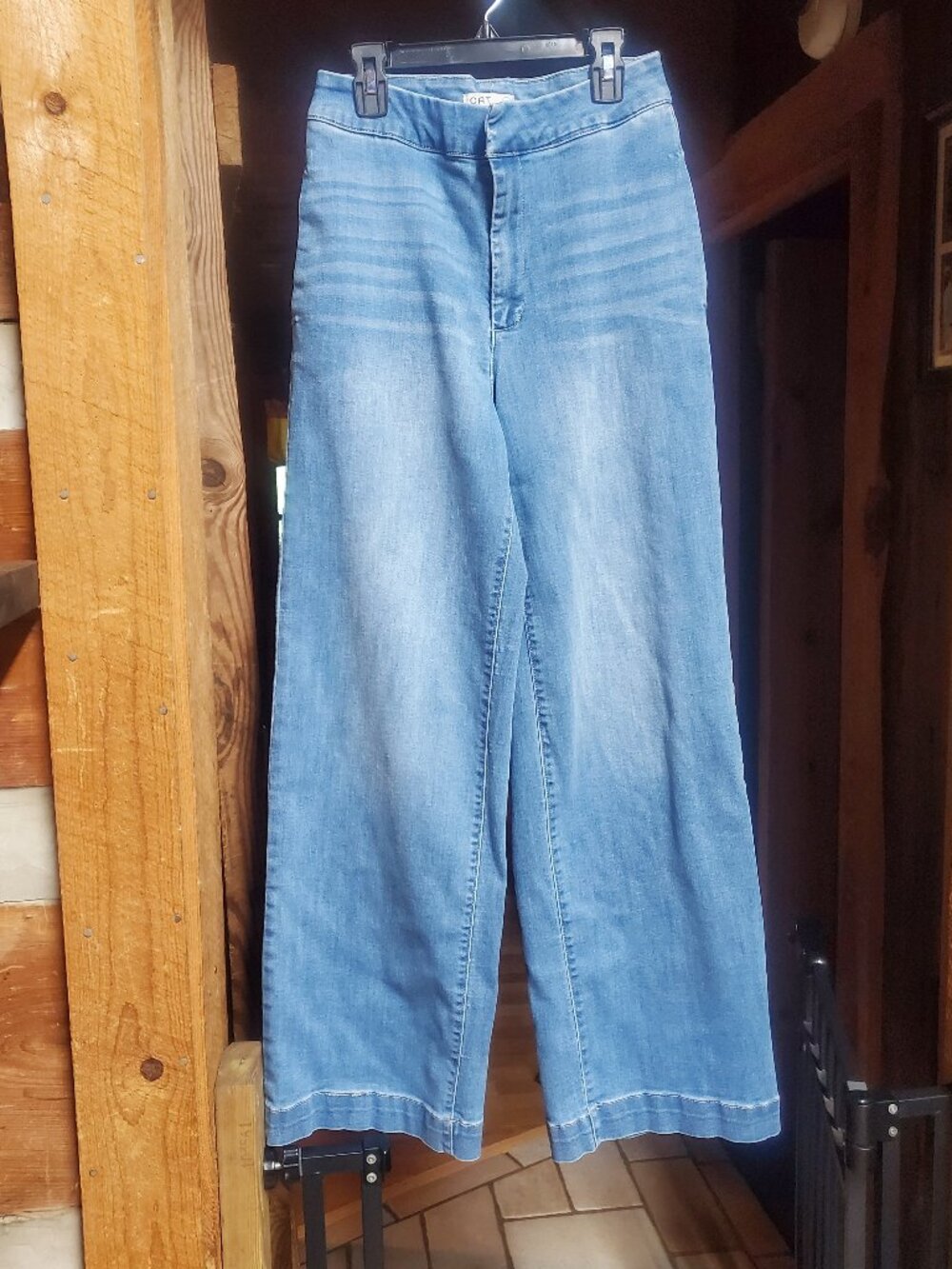 OAT New York Cloud Luxe High Rise Wide Leg Jeans Sz 27